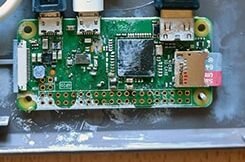 Installation of the Raspberry Pi board inside NES replica cartridge