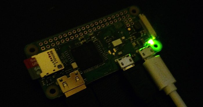 Blinking Raspberry Pi board (testing the retro gaming console components)